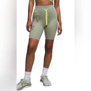 Lululemon Athletica Light Green Bike Shorts